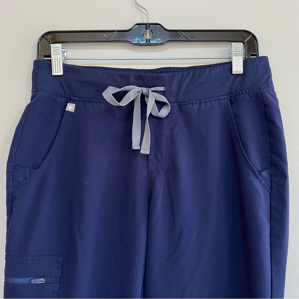 FIGS Zamora Jogger Scrub Pants in Navy Blue, Size Small - Picture 3 of 9